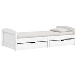 Day Bed with 2 Drawers without Mattress "IRUN" White 90x200 cm - Bargainia.com - 