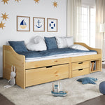 Day Bed with 3 Drawers without Mattress "IRUN" 90x200 cm - Bargainia.com - 