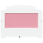 Day Bed with 5 Drawers without Mattress IRUN White&Pink 90x200 cm - Bargainia.com - 