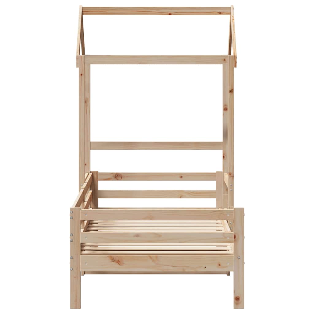 Day Bed with Roof without Mattress 80x200 cm Solid Wood - Bargainia.com - 