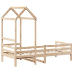 Day Bed with Roof without Mattress 80x200 cm Solid Wood - Bargainia.com - 