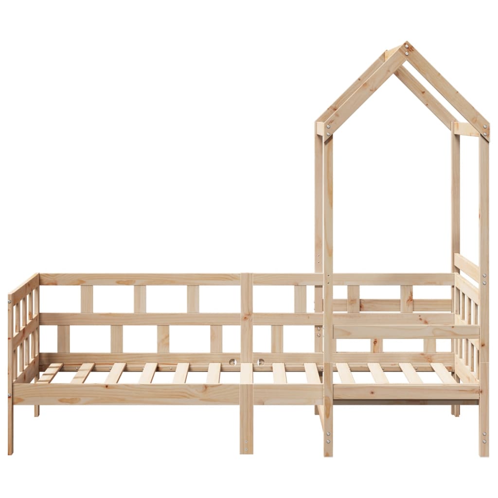 Day Bed with Roof without Mattress 80x200 cm Solid Wood - Bargainia.com - 