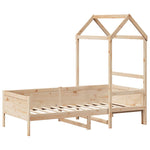 Day Bed with Roof without Mattress 80x200 cm Solid Wood - Bargainia.com - 