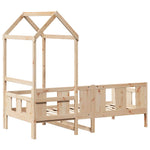 Day Bed with Roof without Mattress 80x200 cm Solid Wood - Bargainia.com - 