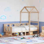 Day Bed with Roof without Mattress 80x200 cm Solid Wood - Bargainia.com - 