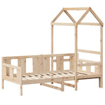Day Bed with Roof without Mattress 80x200 cm Solid Wood - Bargainia.com - 