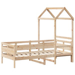 Day Bed with Roof without Mattress 80x200 cm Solid Wood - Bargainia.com - 