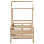 Day Bed with Roof without Mattress 80x200 cm Solid Wood - Bargainia.com - 