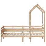 Day Bed with Roof without Mattress 80x200 cm Solid Wood - Bargainia.com - 