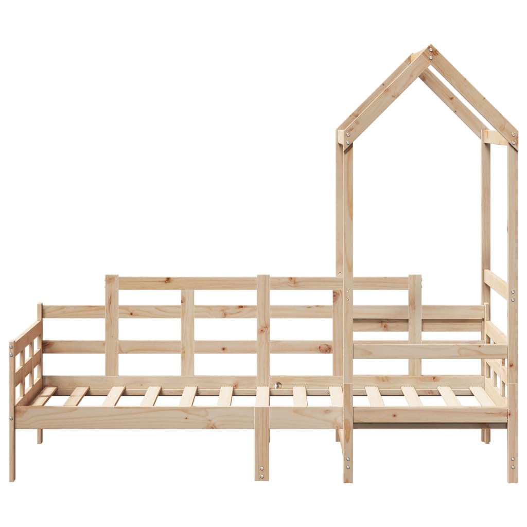 Day Bed with Roof without Mattress 80x200 cm Solid Wood - Bargainia.com - 