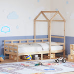 Day Bed with Roof without Mattress 80x200 cm Solid Wood - Bargainia.com - 