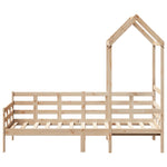 Day Bed with Roof without Mattress 80x200 cm Solid Wood - Bargainia.com - 