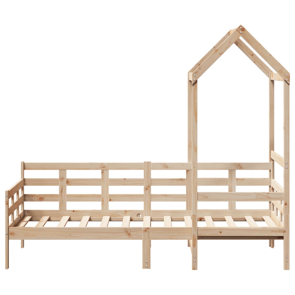 Day Bed with Roof without Mattress 80x200 cm Solid Wood - Bargainia.com - 