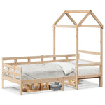 Day Bed with Roof without Mattress 80x200 cm Solid Wood - Bargainia.com - 