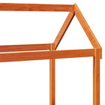 Day Bed with Roof without Mattress Wax Brown 80x200 cm Solid Wood - Bargainia.com - 