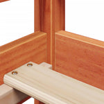 Day Bed with Roof without Mattress Wax Brown 90x200 cm Solid Wood - Bargainia.com - 