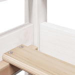 Day Bed with Roof without Mattress White 80x200 cm Solid Wood - Bargainia.com - 