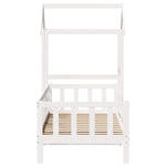 Day Bed with Roof without Mattress White 80x200 cm Solid Wood - Bargainia.com - 