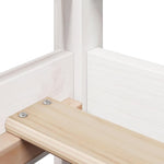 Day Bed with Roof without Mattress White 80x200 cm Solid Wood - Bargainia.com - 