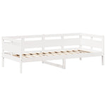Day Bed with Roof without Mattress White 80x200 cm Solid Wood - Bargainia.com - 