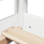 Day Bed with Roof without Mattress White 80x200 cm Solid Wood - Bargainia.com - 