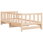 Day Bed with Trundle without Mattress 90x200 cm Solid Wood - Bargainia.com - 