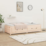 Day Bed without Mattress 75x190 cm Small Single Small Single Solid Wood Pine - Bargainia.com - 