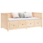 Day Bed without Mattress 75x190 cm Small Single Solid Wood Pine - Bargainia.com - 