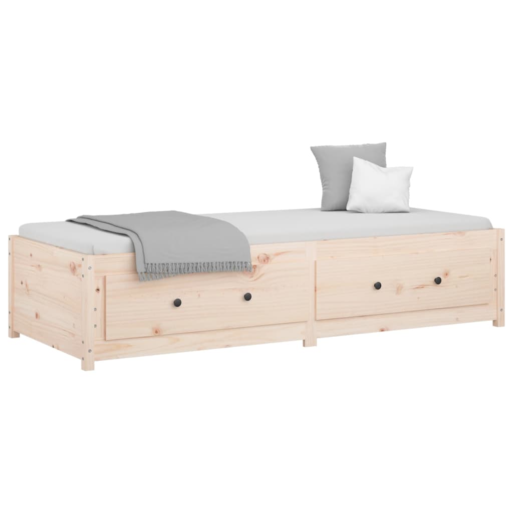 Day Bed without Mattress 80x200 cm Solid Wood Pine - Bargainia.com - 