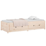 Day Bed without Mattress 80x200 cm Solid Wood Pine - Bargainia.com - 