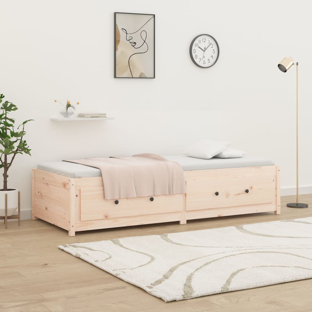 Day Bed without Mattress 80x200 cm Solid Wood Pine - Bargainia.com - 