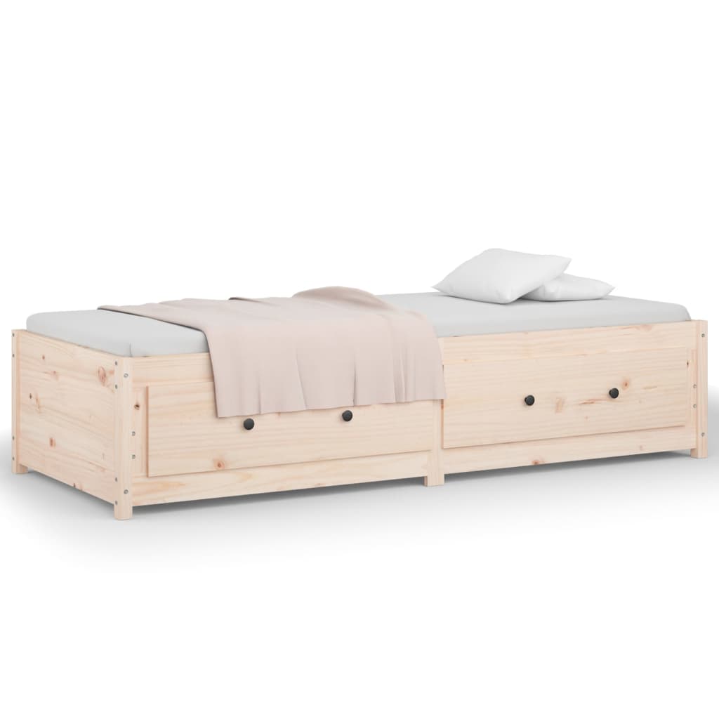 Day Bed without Mattress 80x200 cm Solid Wood Pine - Bargainia.com - 