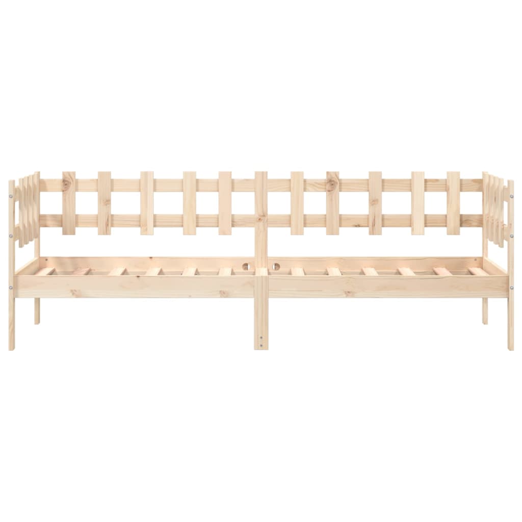Day Bed without Mattress 80x200 cm Solid Wood Pine - Bargainia.com - 