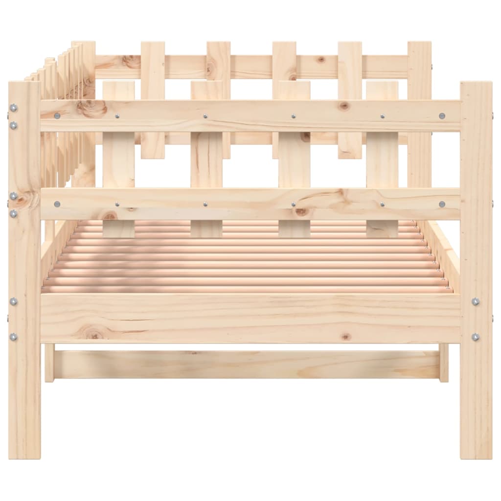 Day Bed without Mattress 80x200 cm Solid Wood Pine - Bargainia.com - 