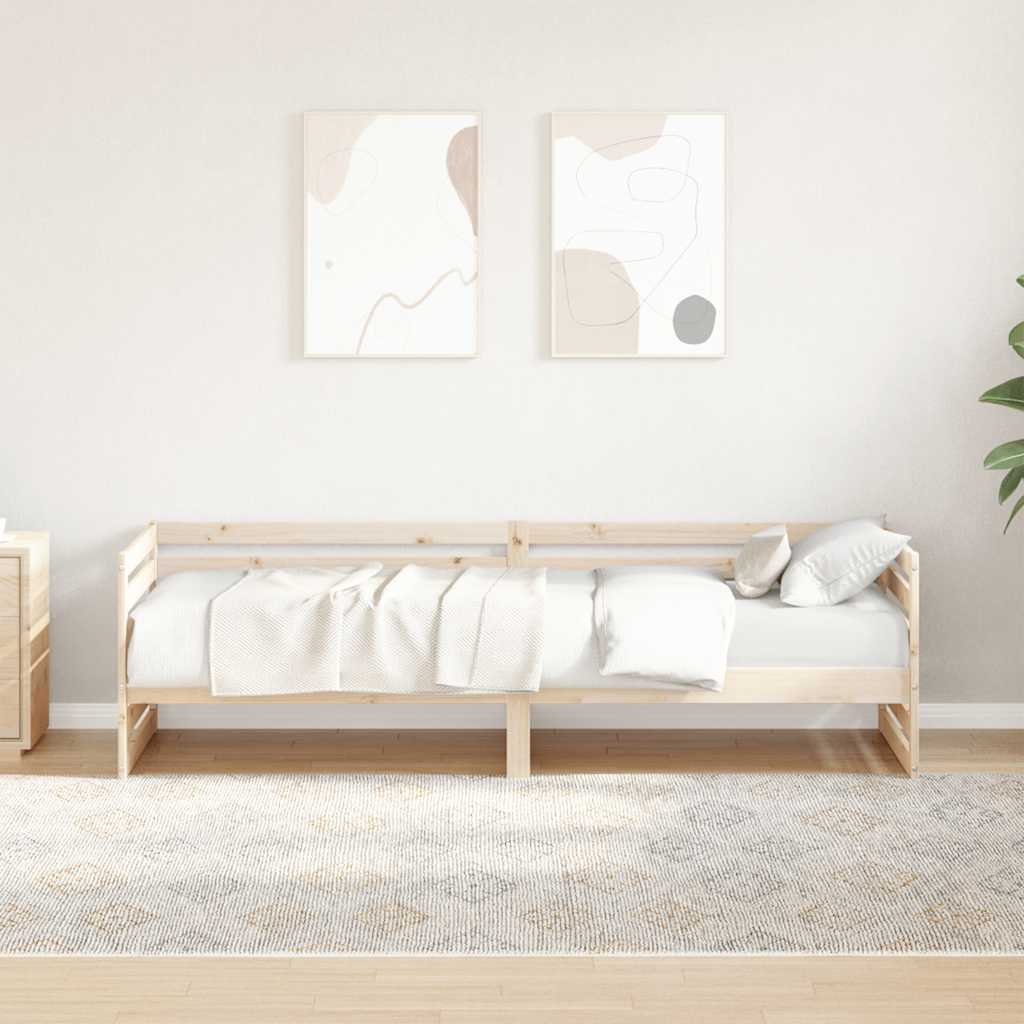 Day Bed without Mattress 80x200 cm Solid Wood Pine - Bargainia.com - 