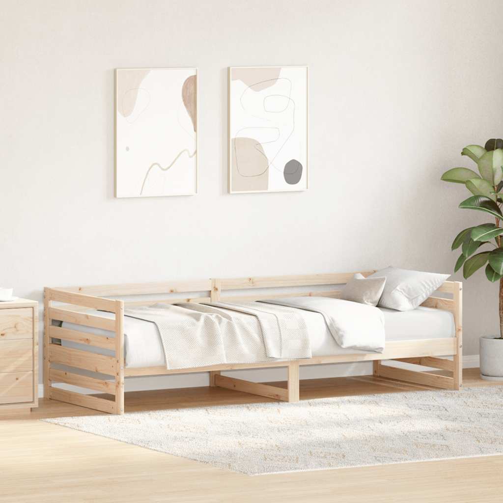 Day Bed without Mattress 80x200 cm Solid Wood Pine - Bargainia.com - 