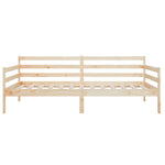Day Bed without Mattress 80x200cm Solid Wood Pine - Bargainia.com - 