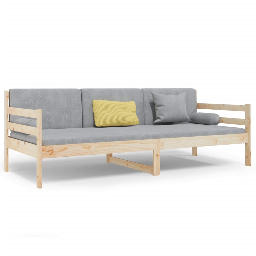 Day Bed without Mattress 80x200cm Solid Wood Pine - Bargainia.com - 