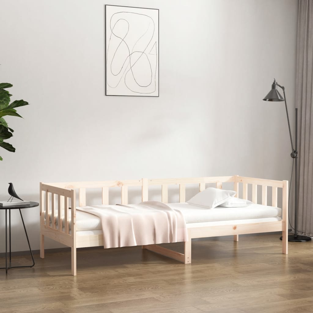 Day Bed without Mattress 80x200cm Solid Wood Pine - Bargainia.com - 