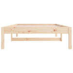 Day Bed without Mattress 90x190 cm Single Single Solid Wood Pine - Bargainia.com - 