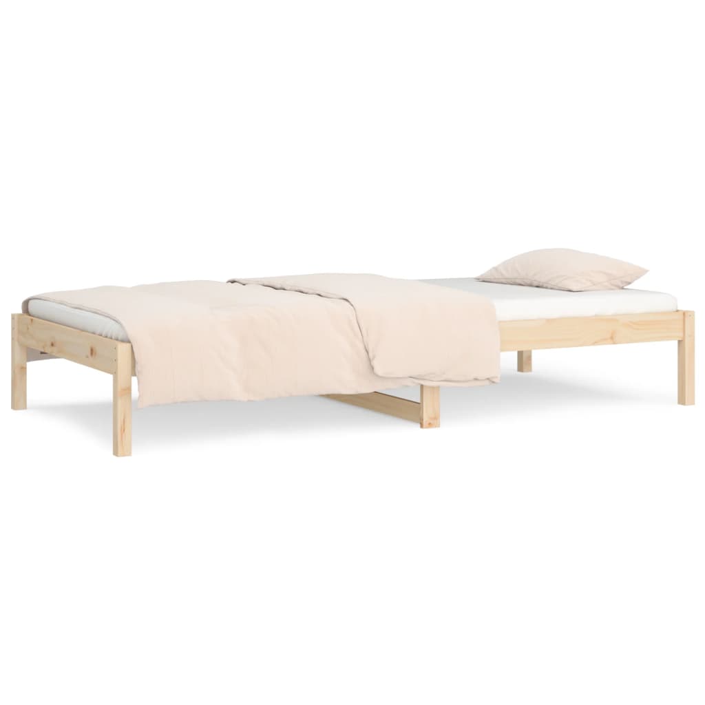 Day Bed without Mattress 90x190 cm Single Single Solid Wood Pine - Bargainia.com - 