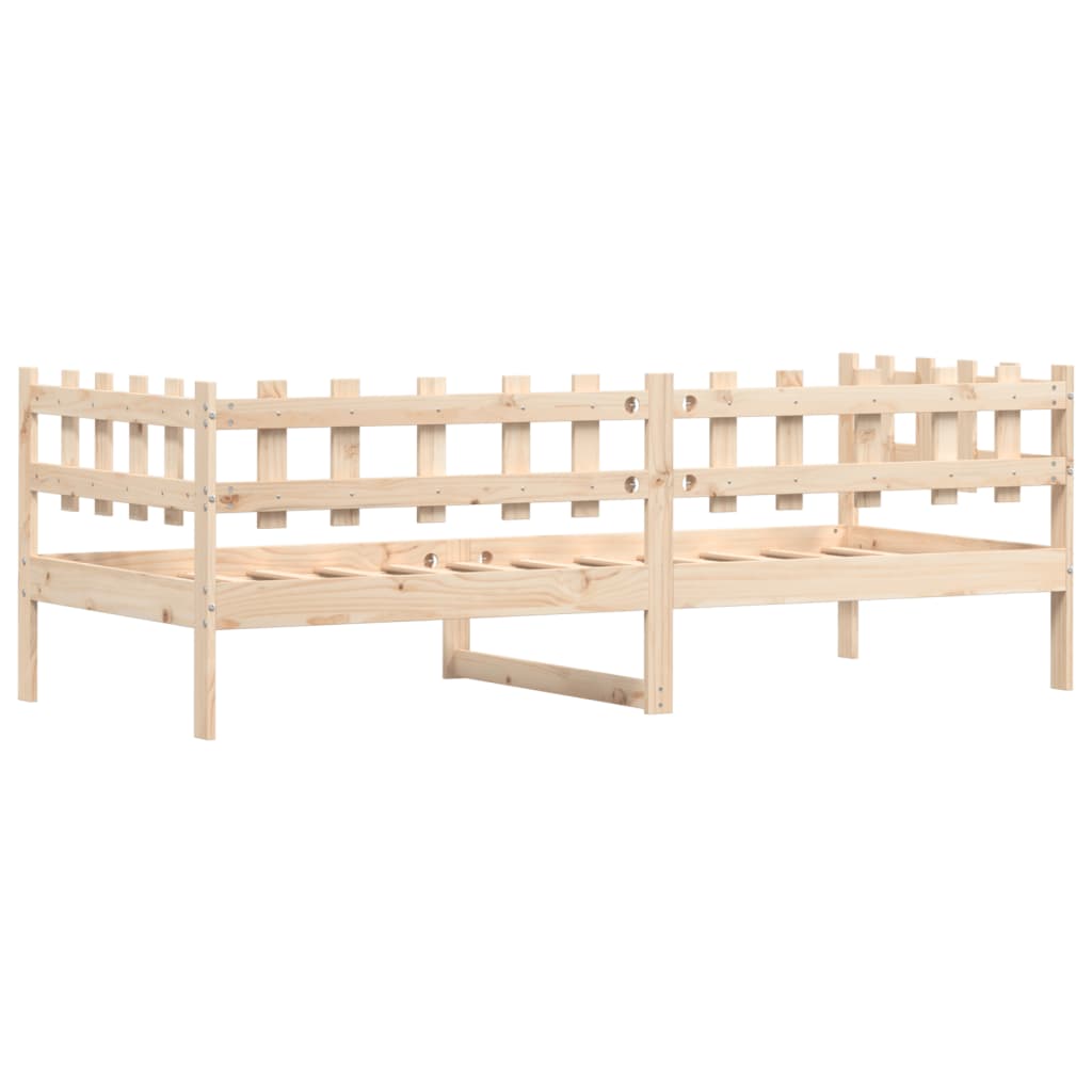 Day Bed without Mattress 90x190 cm Single Solid Wood Pine - Bargainia.com - 