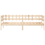 Day Bed without Mattress 90x190 cm Single Solid Wood Pine - Bargainia.com - 