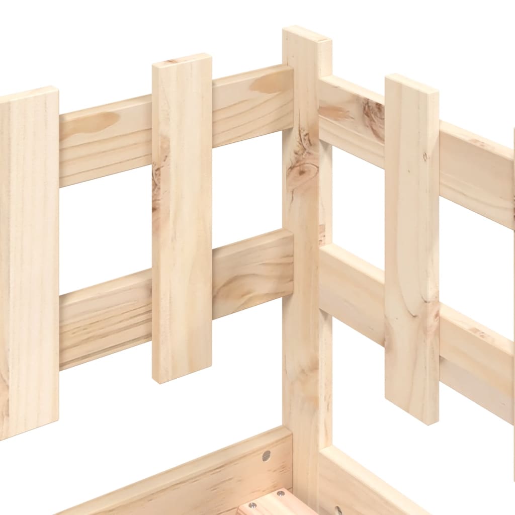 Day Bed without Mattress 90x190 cm Single Solid Wood Pine - Bargainia.com - 