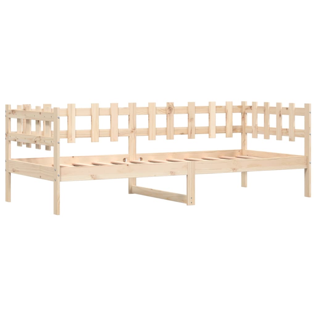 Day Bed without Mattress 90x190 cm Single Solid Wood Pine - Bargainia.com - 