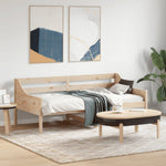 Day Bed without Mattress 90x190 cm Single Solid Wood Pine - Bargainia.com - 