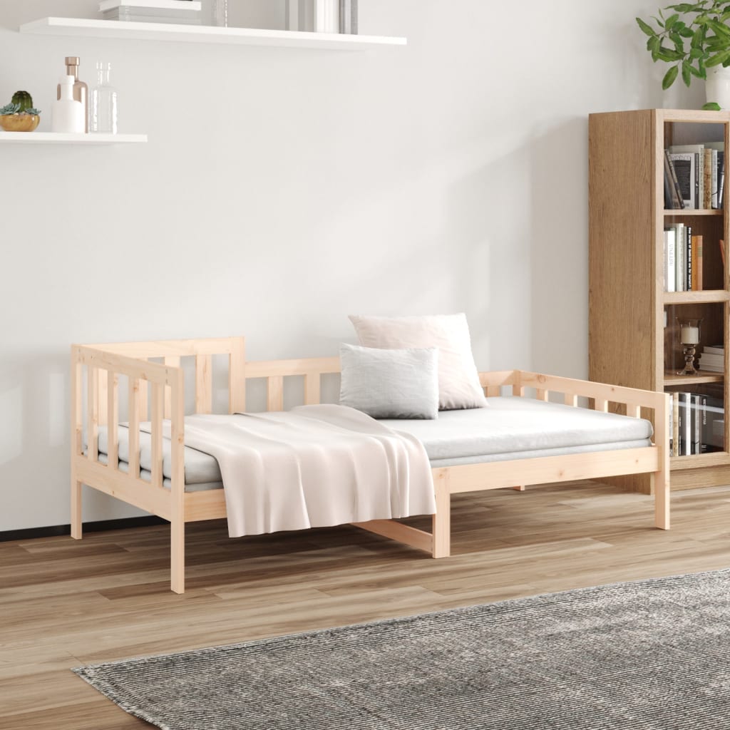Day Bed without Mattress 90x200 cm Solid Wood Pine - Bargainia.com - 