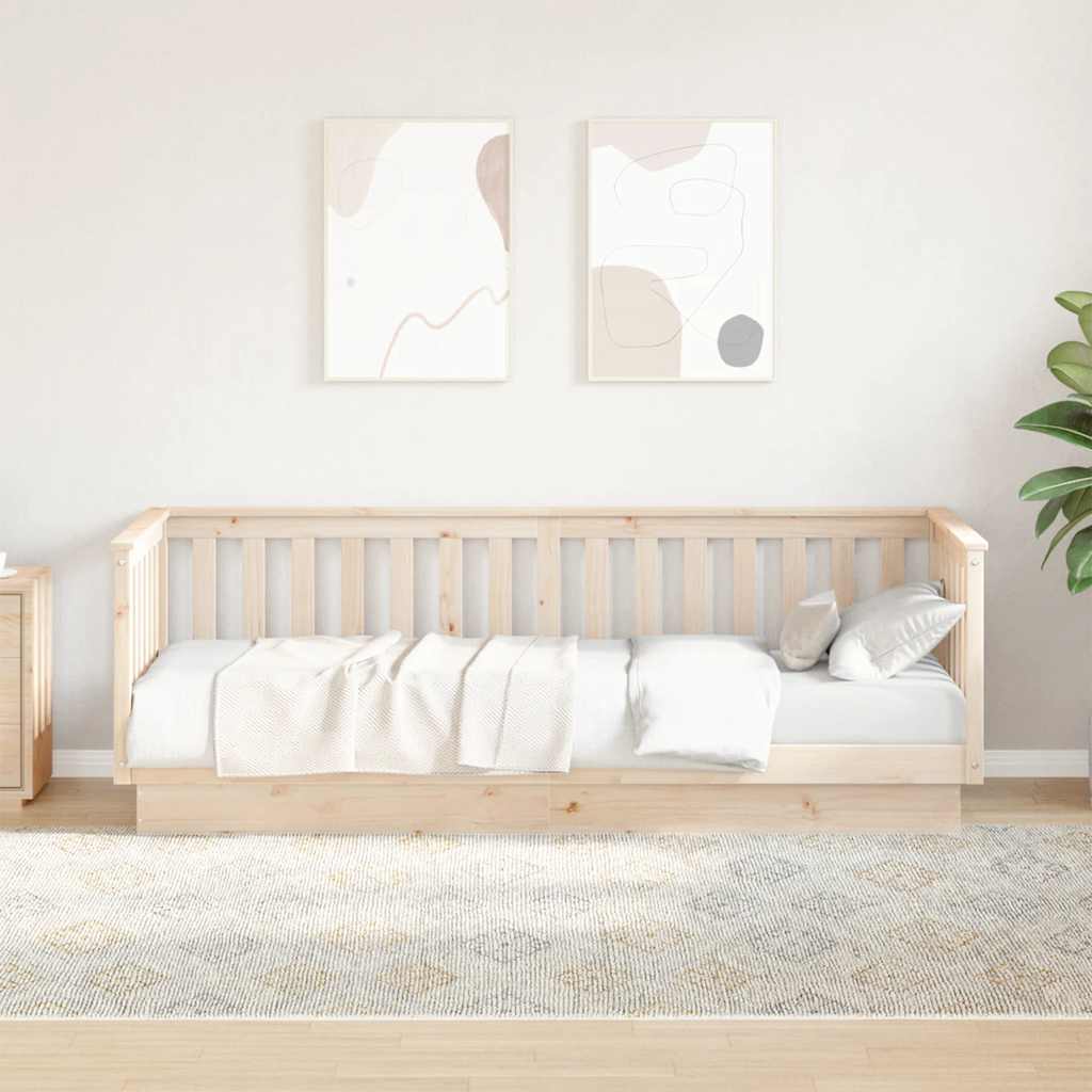 Day Bed without Mattress 90x200 cm Solid Wood Pine - Bargainia.com - 