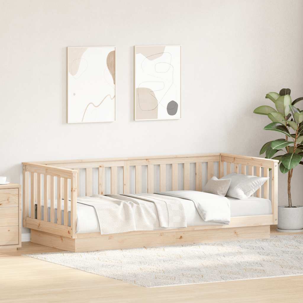 Day Bed without Mattress 90x200 cm Solid Wood Pine - Bargainia.com - 