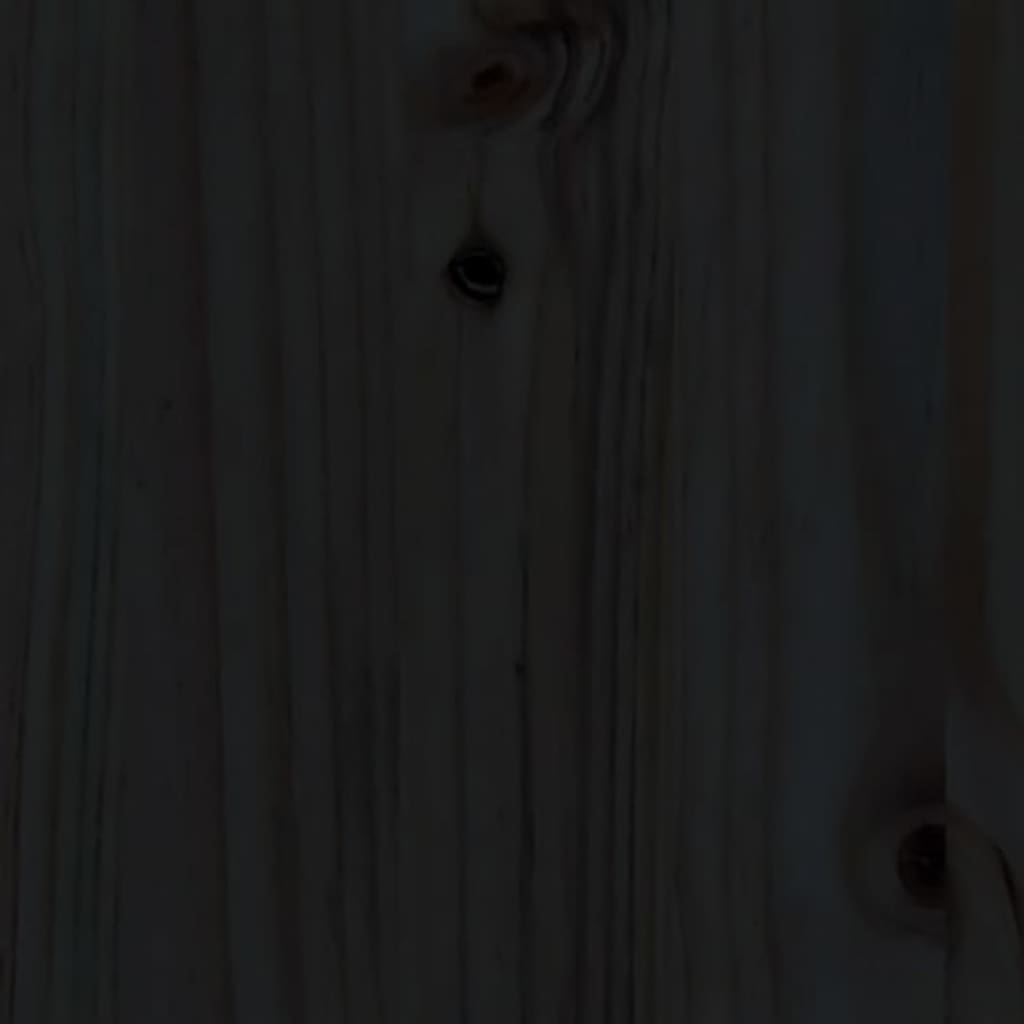 Day Bed without Mattress Black 90x190 cm Single Solid Wood Pine - Bargainia.com - 